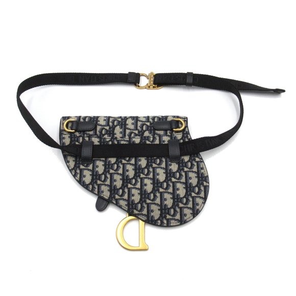 Dior Saddle bag Navy canvas - Picture 2 of 8
